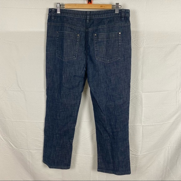Men's Sportcraft Size 13 W 32 L 36 Dark Wash Blue Crop Denim Pant Jeans - Picture 3 of 12